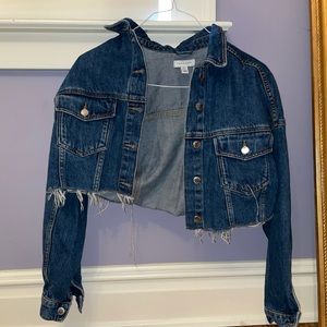 Topshop Cropped Jean Jacket